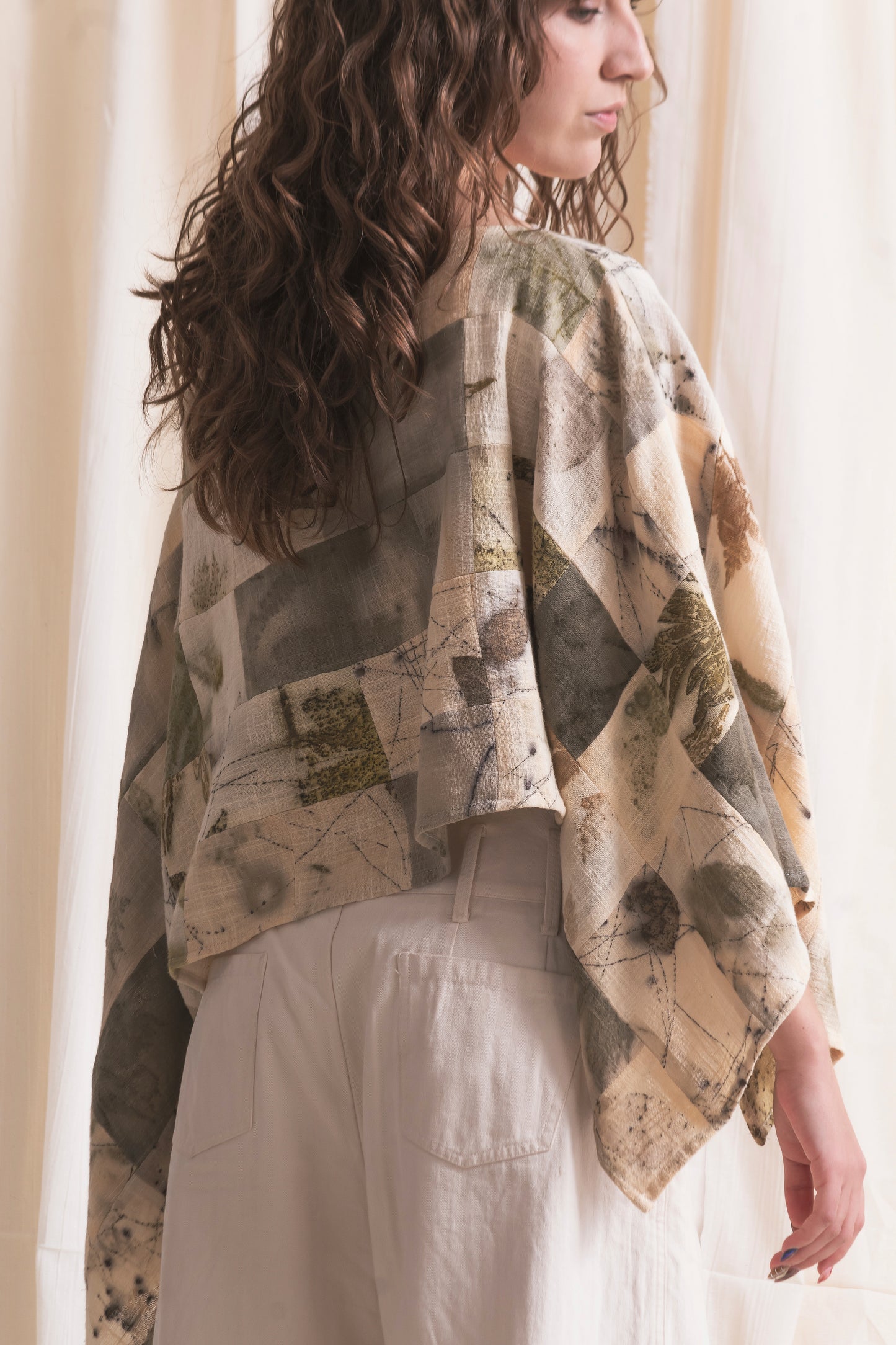 Blusa holgada patchwork