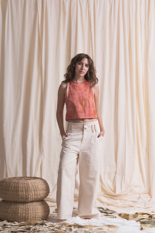 Blusa corte espalda