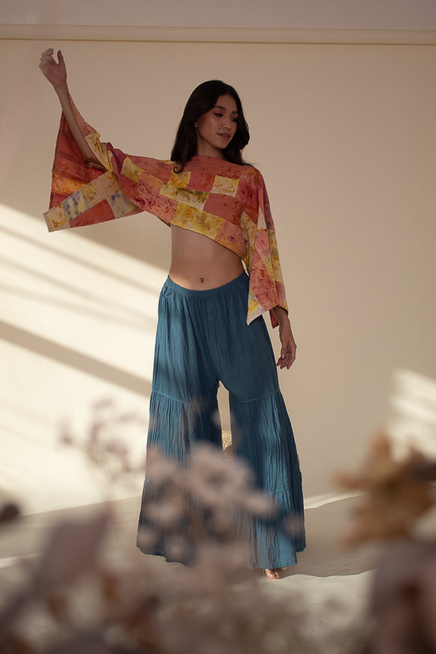 Blusa holgada patchwork